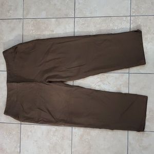Charter Club Brown Capri Pants sz 8 petite
